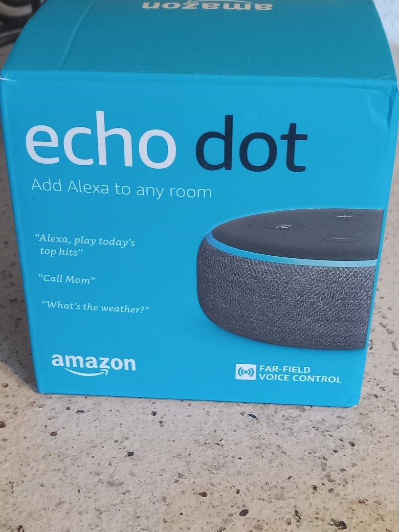 Amazon Echo Dot 3rd Generation Smart Speaker Charcoal Color New In Box