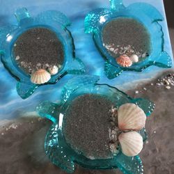 Beach Theme Turtle Jewelry Dish