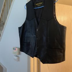 Leather, Men’s Vest 
