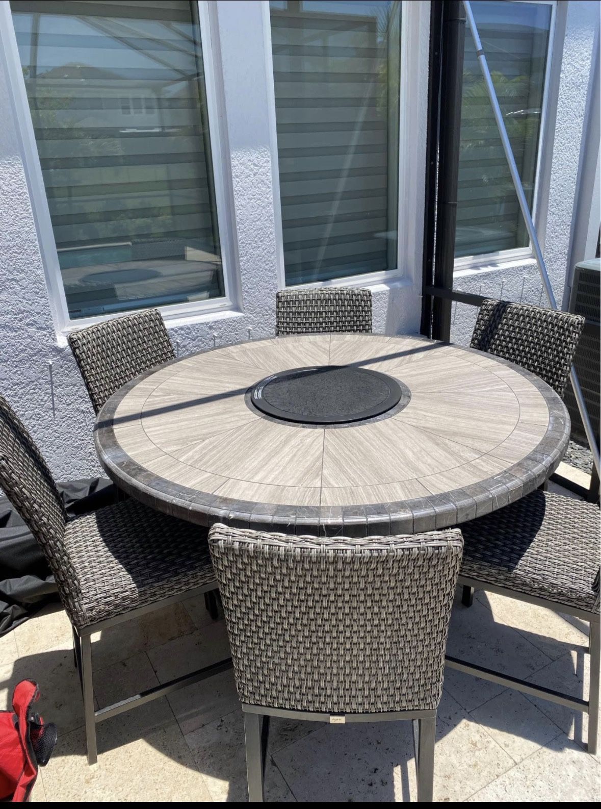 7-Piece Woven Fire Dining Set