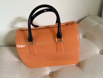 Furla Candy Bag Orange Jelly Satchel