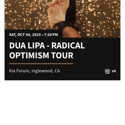 Dua lipa concert Tickets 