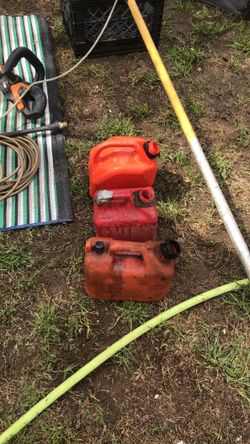 Gas containers, no spouts