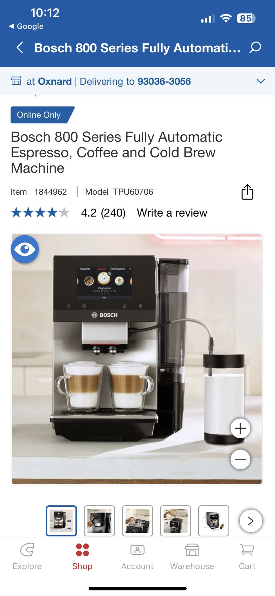 Bosh 800 Series Vero Café ☕️