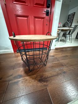 Side Table - Wire Baskets