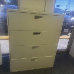 OFFICE/HOME FILE CABINET 4 DRAWERS LATERAL METAL FILE 