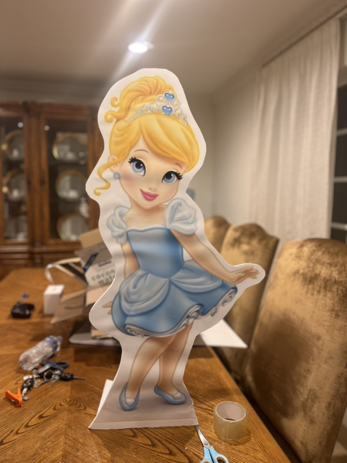Cinderella Cardboard Stand With Fairy- Party