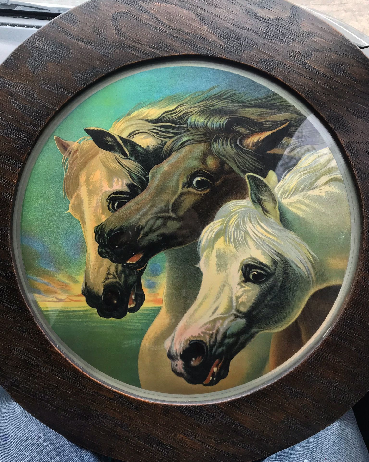 Framed pharaoh’s horses print