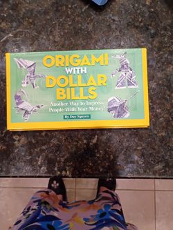 Origami with dollar bills book new condition Cash only please