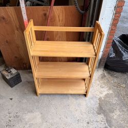 Nice Foldable Wooden Shelf