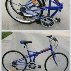 Like New Columba Folding Bike Blue Color 26 inch 
