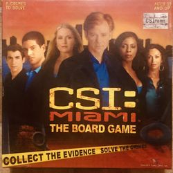 CSI Miami The Board Game