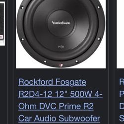  Subwoofer rockford fosgate prime r2d4-12