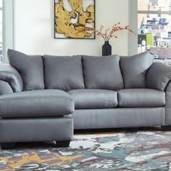 Darcy Steel Sofa Chaise


