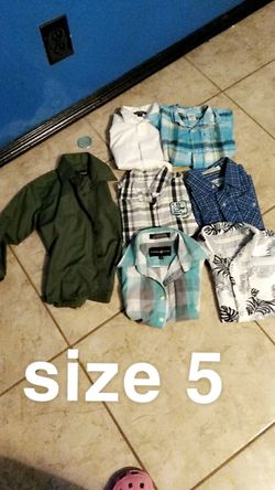 7 boys shirts size 5