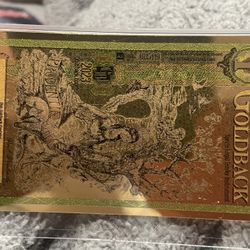 Goldback 1/100th Troy Ounce 24k Gold.