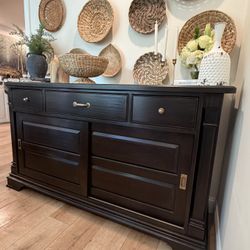 Solid Wood Refinished Cabinet 