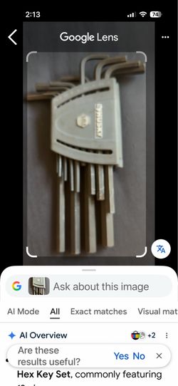 Husky Metric Long Arm Hex Key Set,