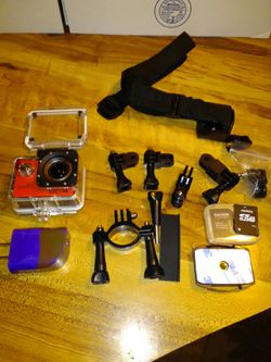 Waterproof camera and case and accessories .Wi-Fi sj 4000 a cam