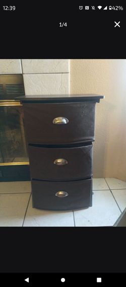 3 drawer Fabric Dresser $20