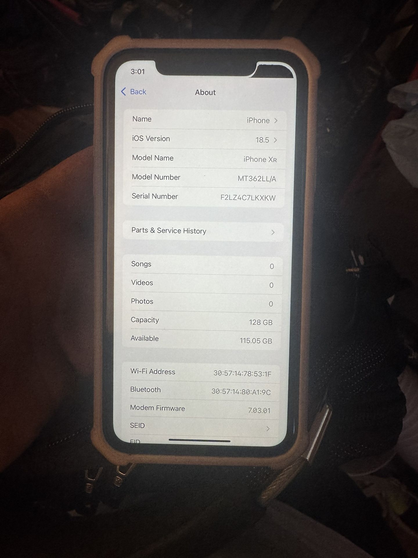 Unlocked iPhone XR