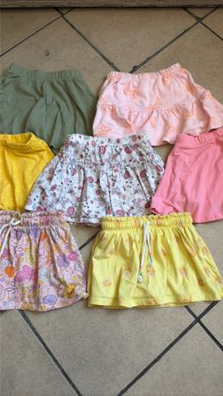 Toddler girl clothes size 3t skorts bundle (7pcs)