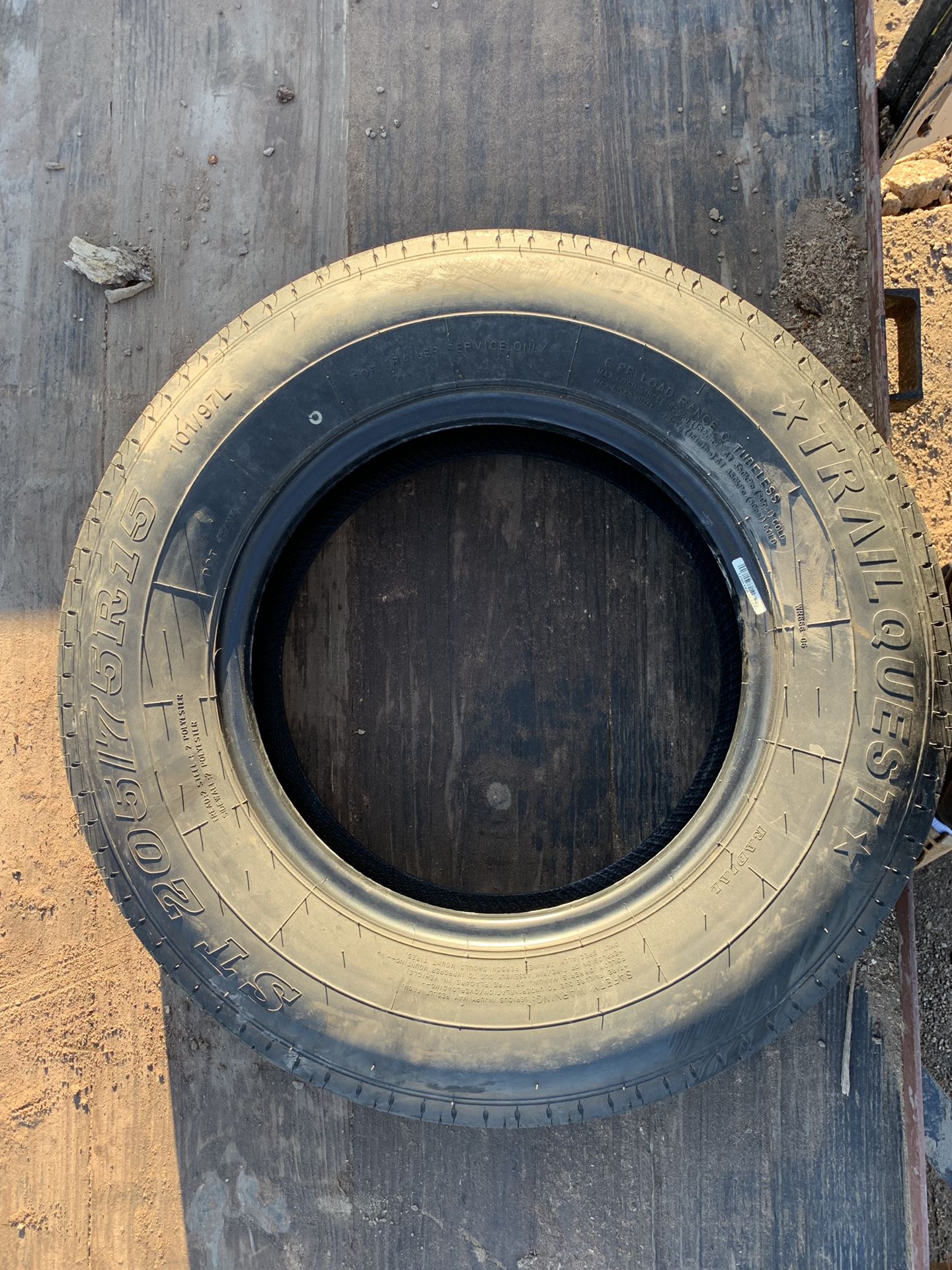 4 used trailer tires