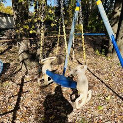 Swing Set - As Is Condition - Broken Chair Swing