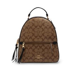 Coach Khaki Black Signature Charlie Monogram Backpack