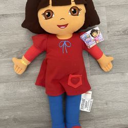 Dora the Explorer 26” Jumbo Cuddle Pillow Plush Nickelodeon Stuffed Doll w/ Tag