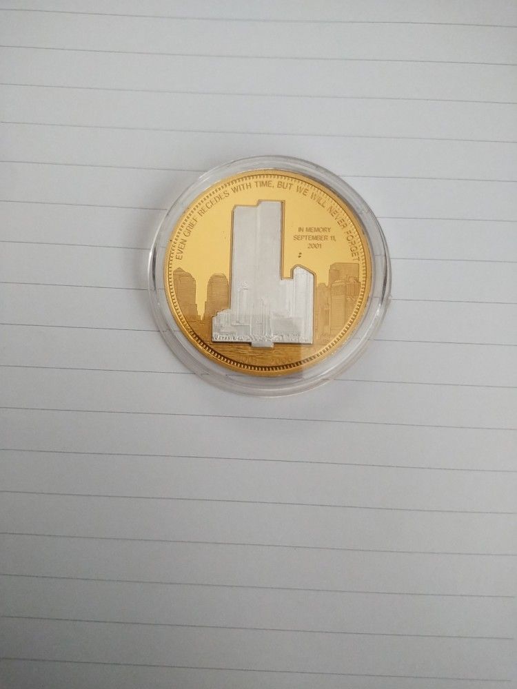 9/11 2001-2006 5th Anniversary Twin Towers Commemorative Coin