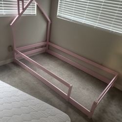 Pink House Bed Frame 