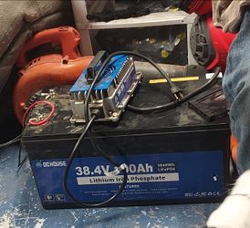 DC HOUSE 36V 50AH Lithium Golf Carts Battery,Lifepo4 Battery with 38V 25A Charger