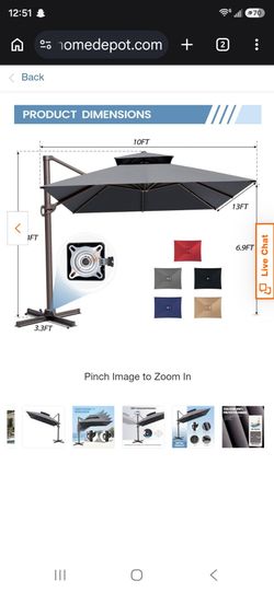 NEW CANTILEVER OFFSET UMBRELLA