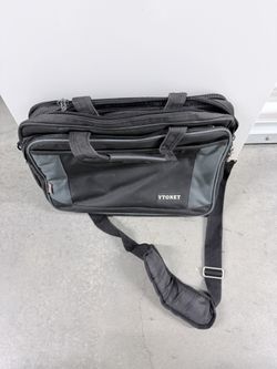  Ytonet Shoulder Bag for 15" Laptop Black Gray Polyester Padded Partitions