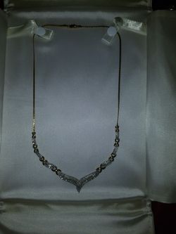 Beautiful sterling silver gold plated necklace