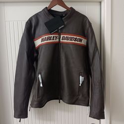 Harley-Davidson Men's Victory Lane II Leather Jacket Java Brown Size XL Regular 98001-23VM