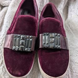 Michael Kors Burgundy Slipons Size 7