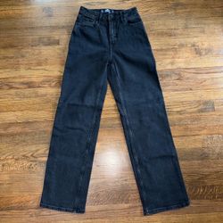 Hollister Black High-rise Boyfriend Jeans