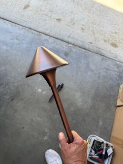 Brass path light fixtures