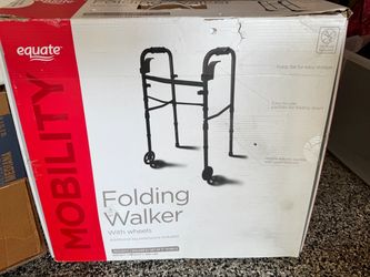 Equate Folding Walker with Wheels
