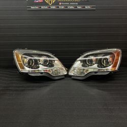 2007 - 2012 GMC Acadia Headlights Chrome NEW