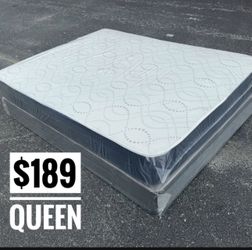 NEW Mattress Queen Size Regular With Box Spring // Offer  🚚t