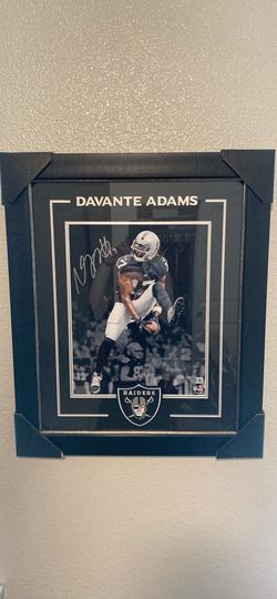 Davante Adams Signed Framed Las Vegas Raiders Photo