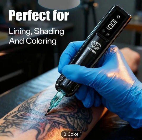Rechargeable Wireless Body Art Pen System Complete Start To Finish For Beginners And Pros