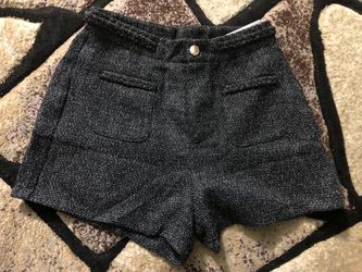 Cicy Bell Womens  LG. Tweed Summer Shorts High Waisted Wide Leg Dressy Casual Shorts