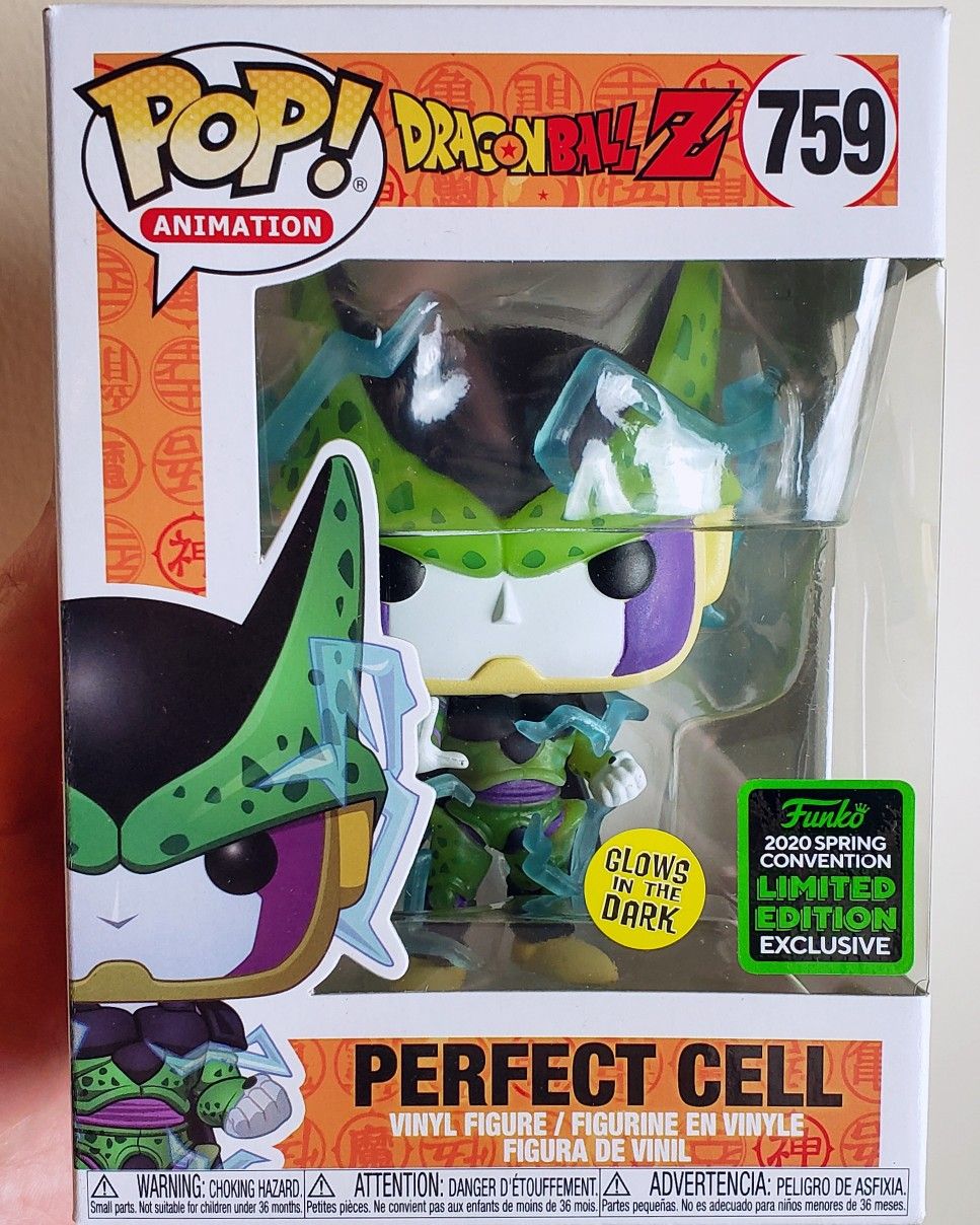 FUNKO POP DRAGON BALL Z POP! ANIMATION PERFECT CELL GLOW-IN-THE-DARK VINYL FIGURE 2020 SPRING CONVENTION EXCLUSIVE