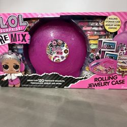 L.O.L (LOL) Surprise! REMIX Rolling Jewelry Case, Storage & Jewelry Work Station