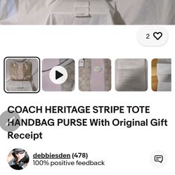 Coach heritage bag wit coin purse