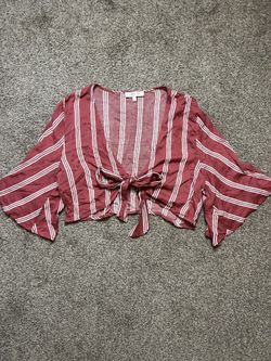Stripe Crop Top Size Large 